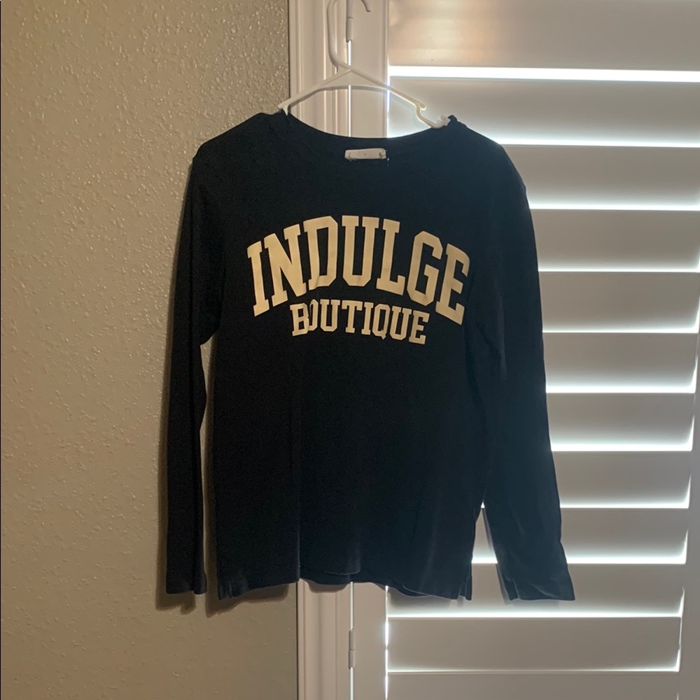 Black Kids Long Sleeve Shirt